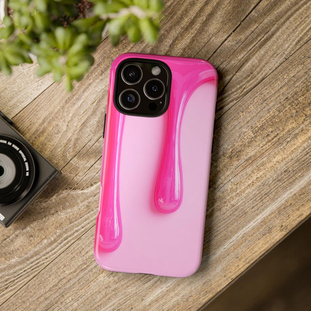 Glanzend Roze Druipend Vloeistofontwerp