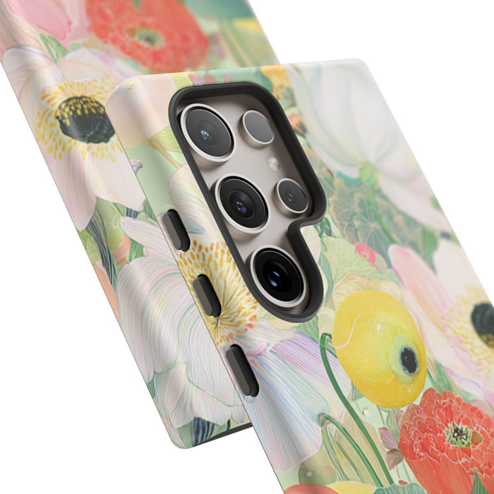 Lichte Pastelbloemen met Vogels