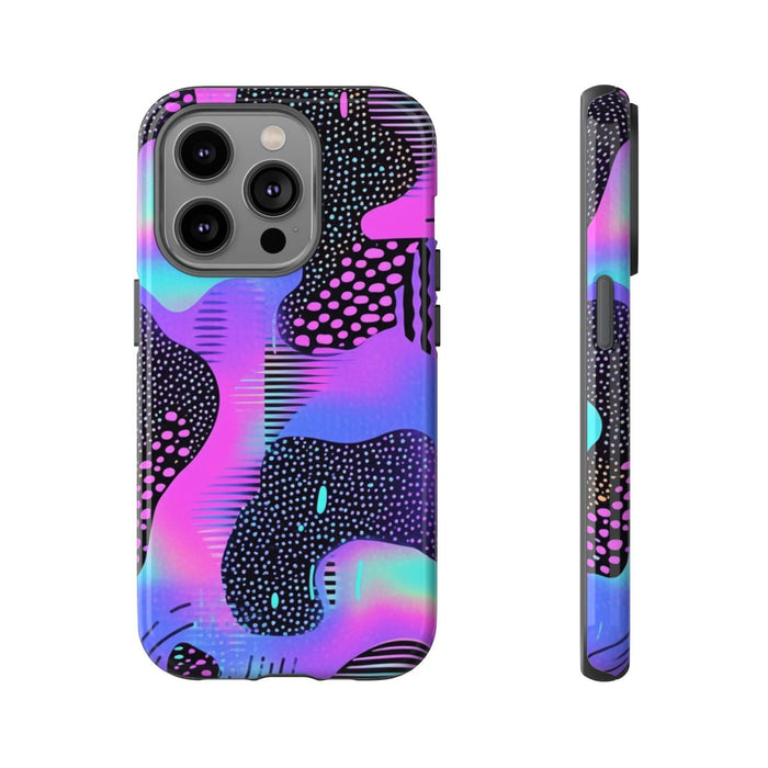 Abstract Neon Vaporwave Patroon