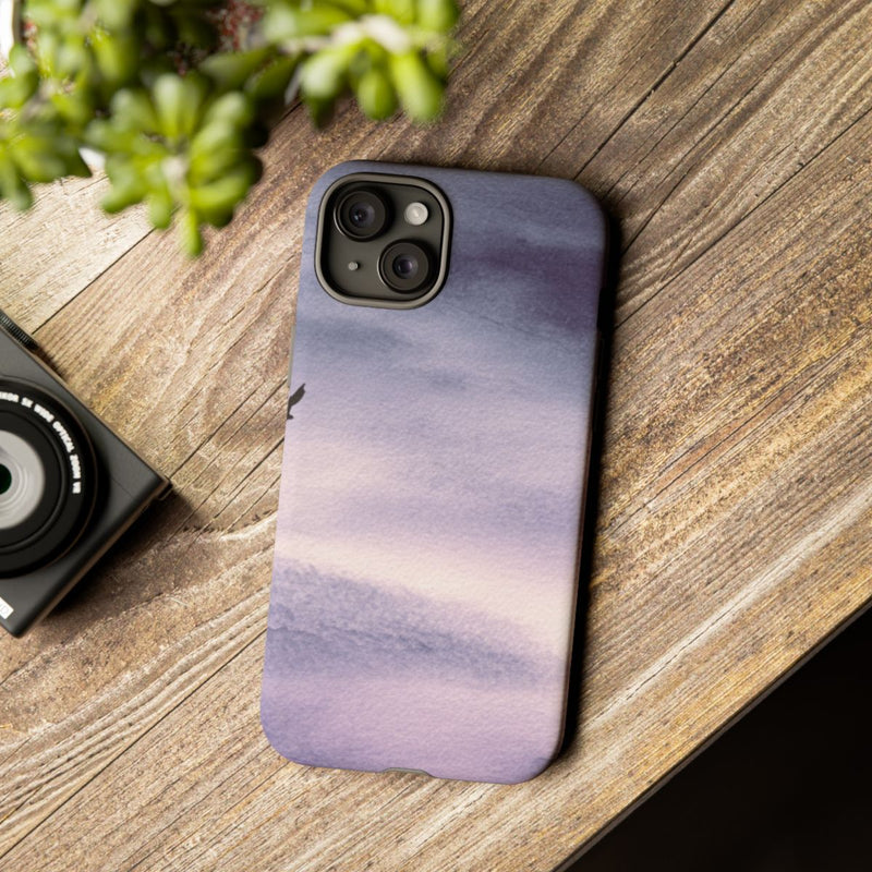 Eenzame Vogel in Paarse Lucht