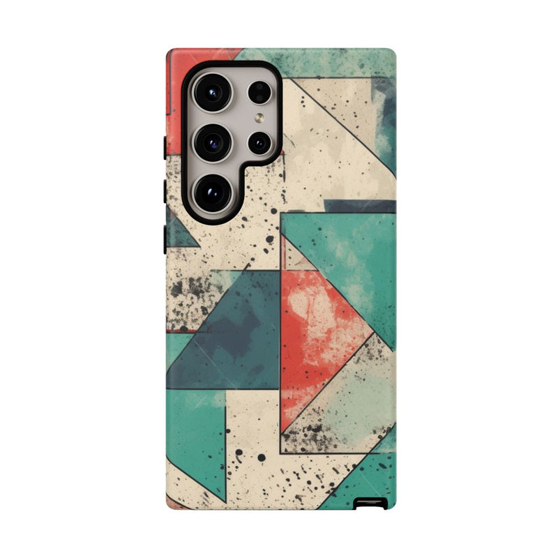 Abstract Geometrisch Patroon in Gedempte Kleuren