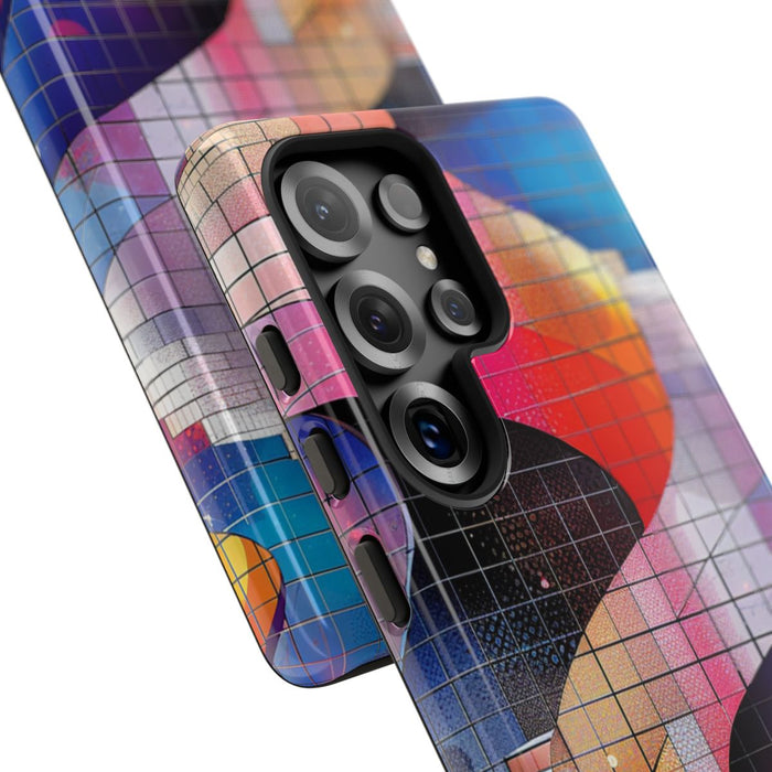 Kleurrijke Abstracte Spiraaltrap met Mozaïekpatroon