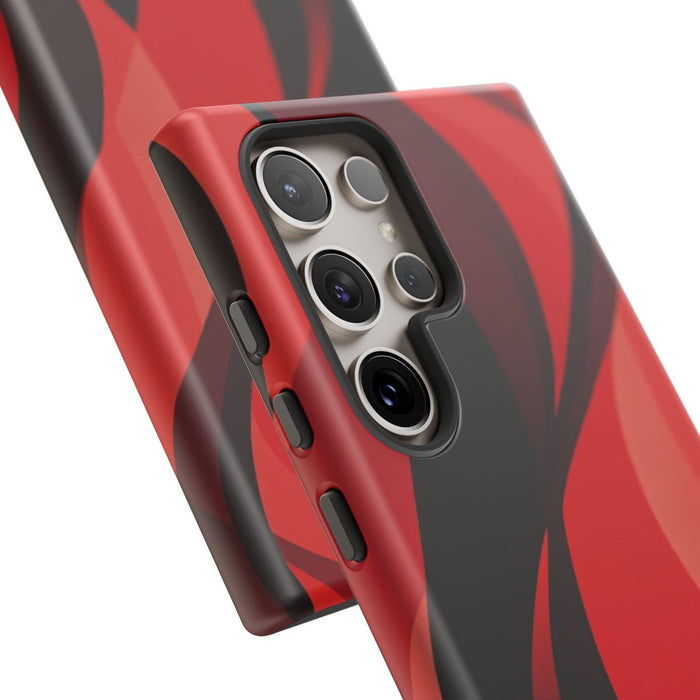 Modern Rood Golfpatroon