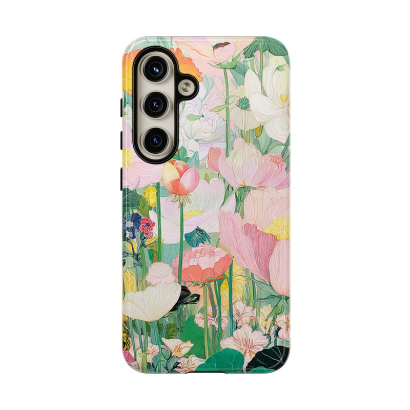 Fraaie Pastelkleurige Bloementuin