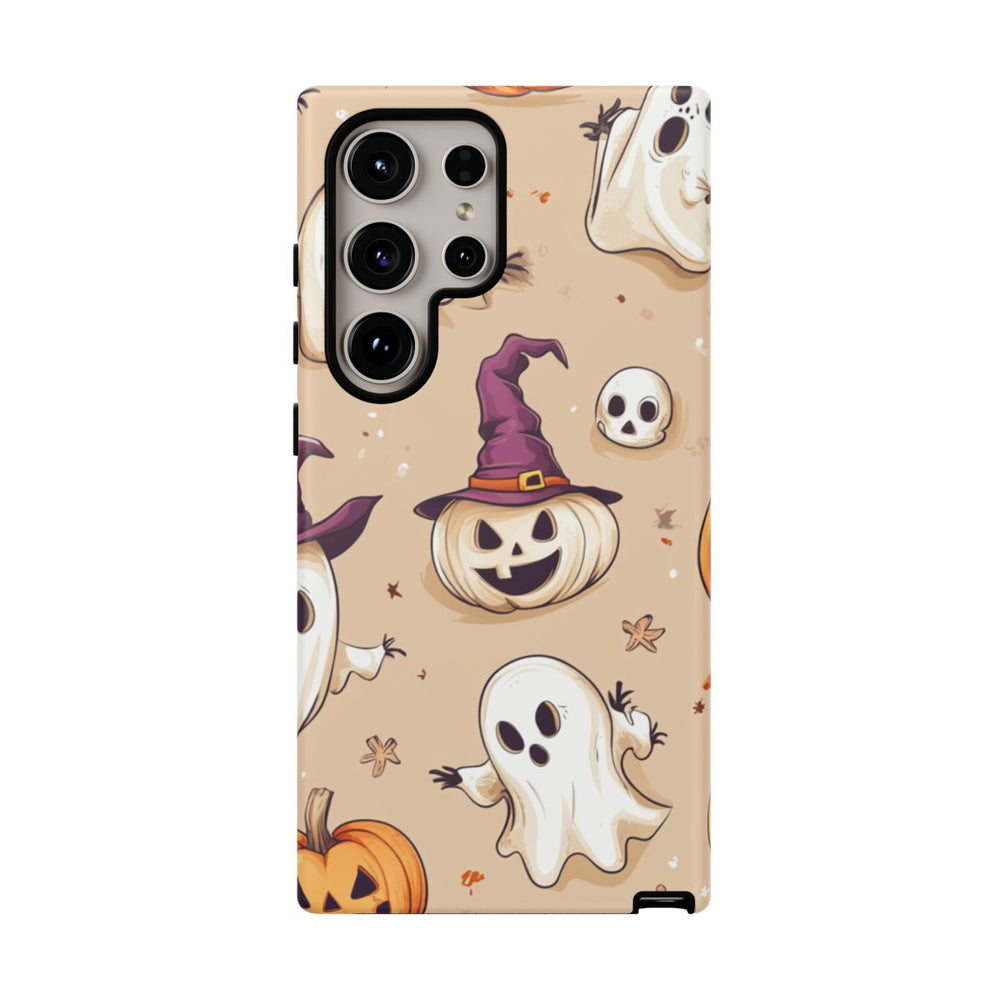 Schattige Halloween Geestjes en Pompoenen Patroon