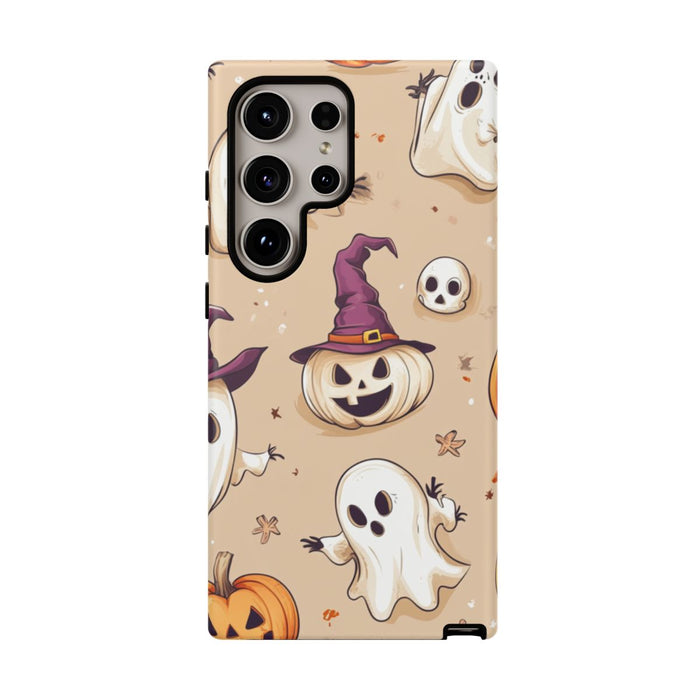 Schattige Halloween Geestjes en Pompoenen Patroon