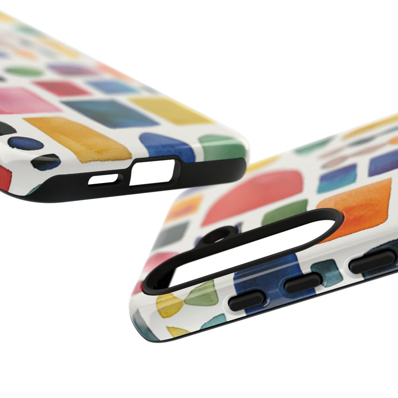 Kleurrijk Waterverf Geometrisch Patroon