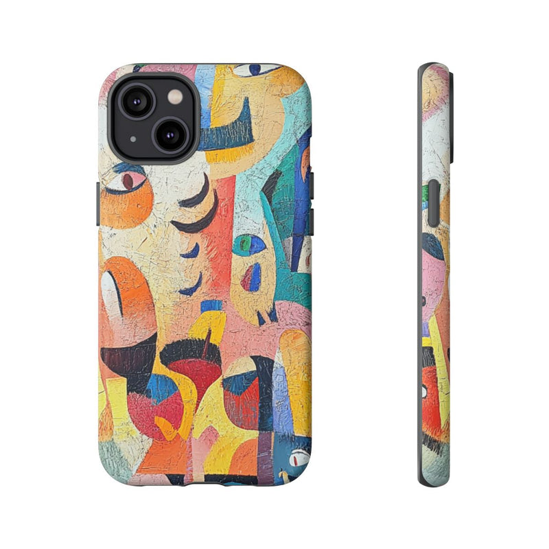 Abstracte Gezichten en Vormen in Heldere Kleuren