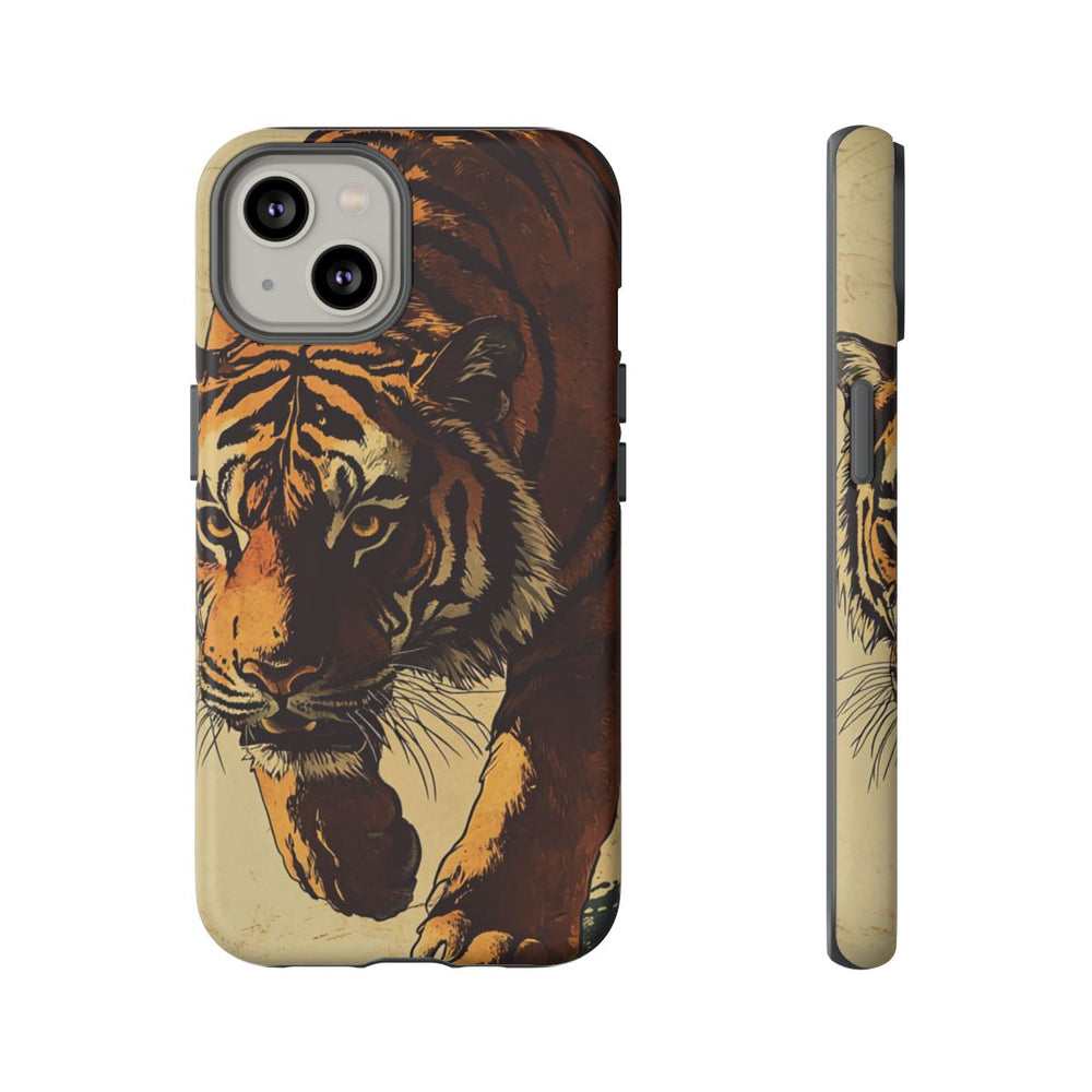 Vintage Stijl Tijgerillustratie