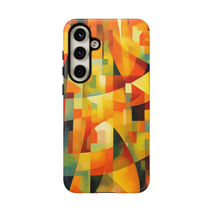 Abstracte Geometrische Vormen in Warme Kleuren