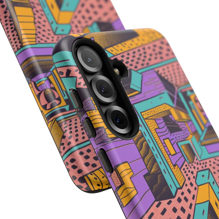 Geometrisch Abstract Patroon met Dieptewerking