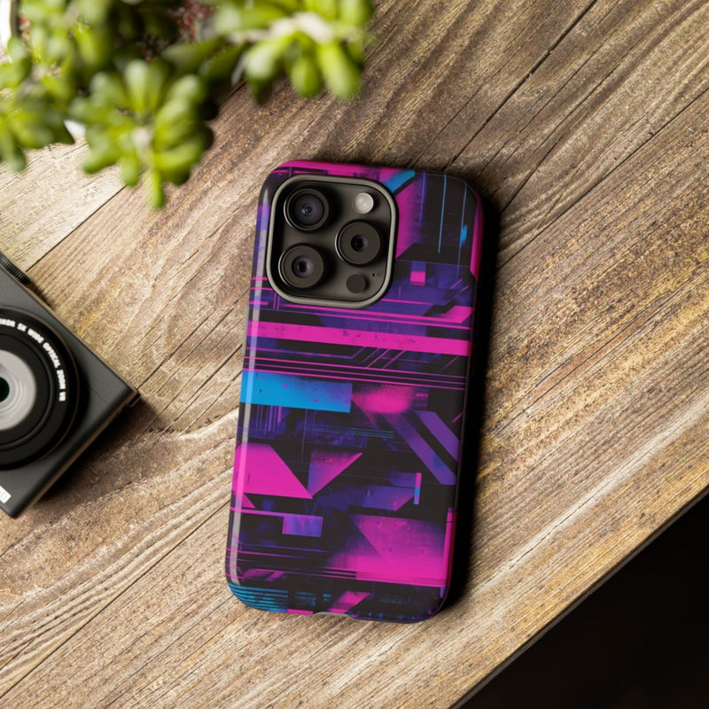 Neon Geometrisch Abstract Patroon