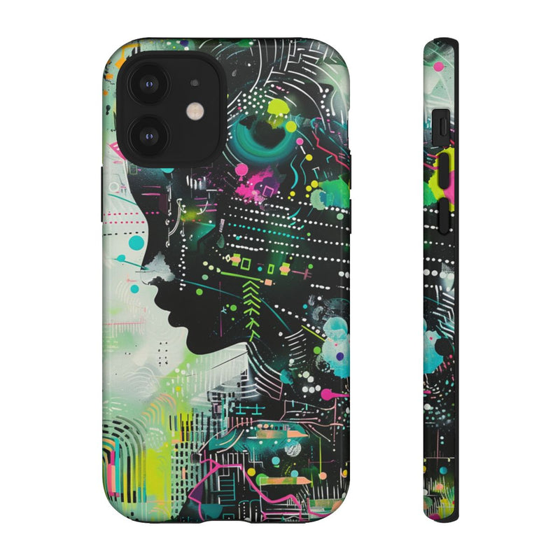 Abstract Neon Geometrisch Profiel