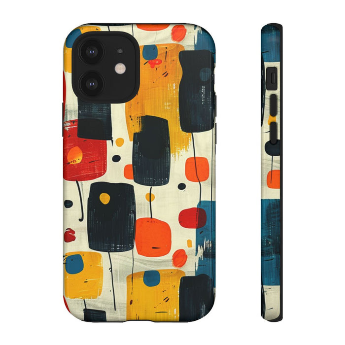 Mid-Century Abstract Geometrisch Patroon