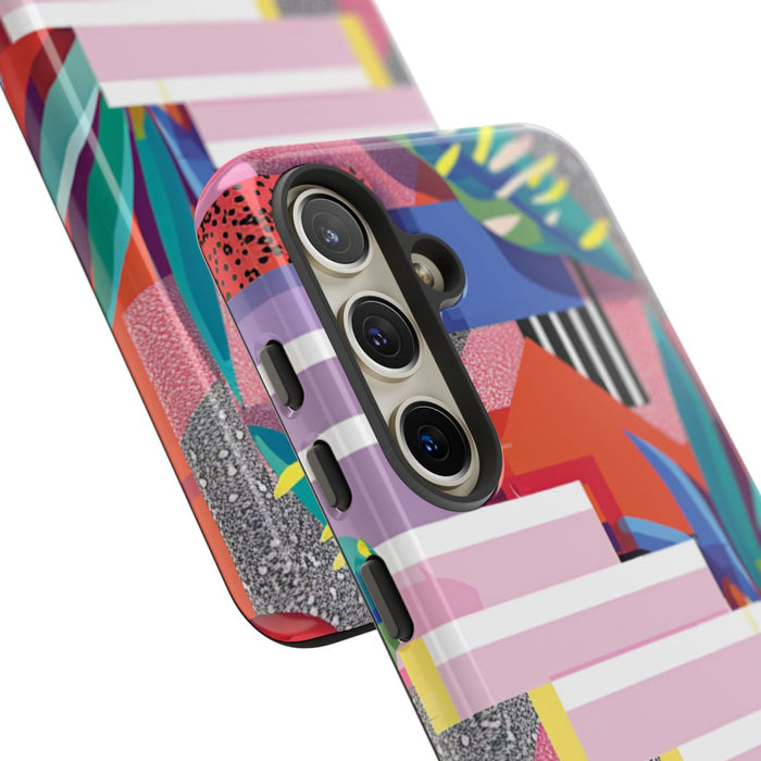 Kleurrijk Abstract Geometrisch en Botanisch Ontwerp