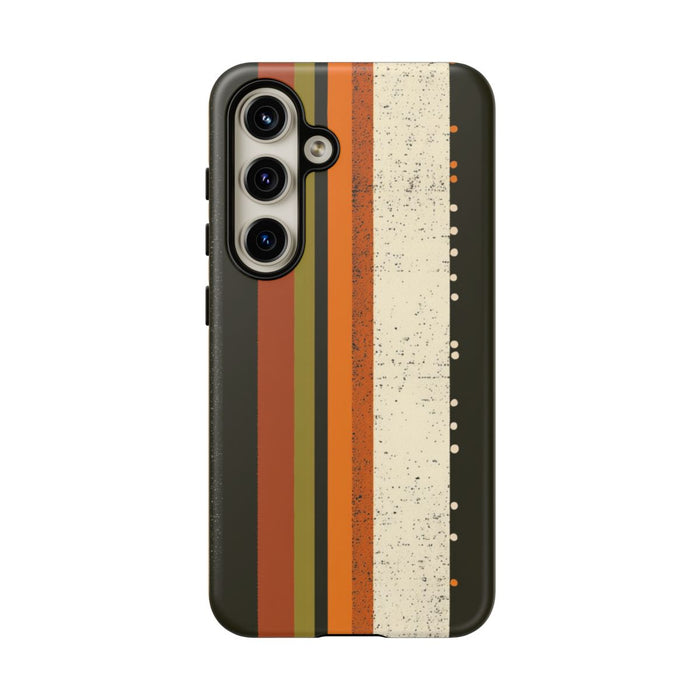 Retro Verticale Strepen en Stippenpatroon