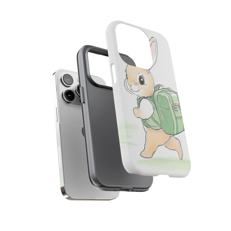 Schattig Konijntje met Groene Rugzak