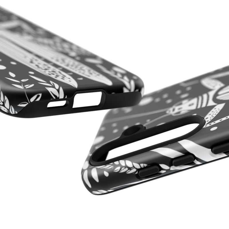 Zwart-Wit Sprinkhaan en Roggepatroon