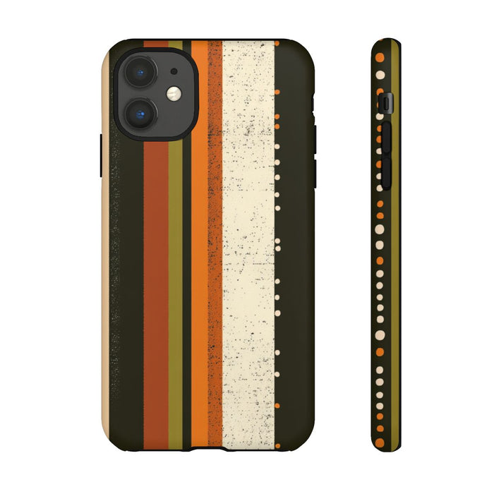 Retro Verticale Strepen en Stippenpatroon