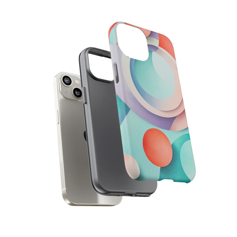 3D Pastel Cirkels Abstracte Kunst