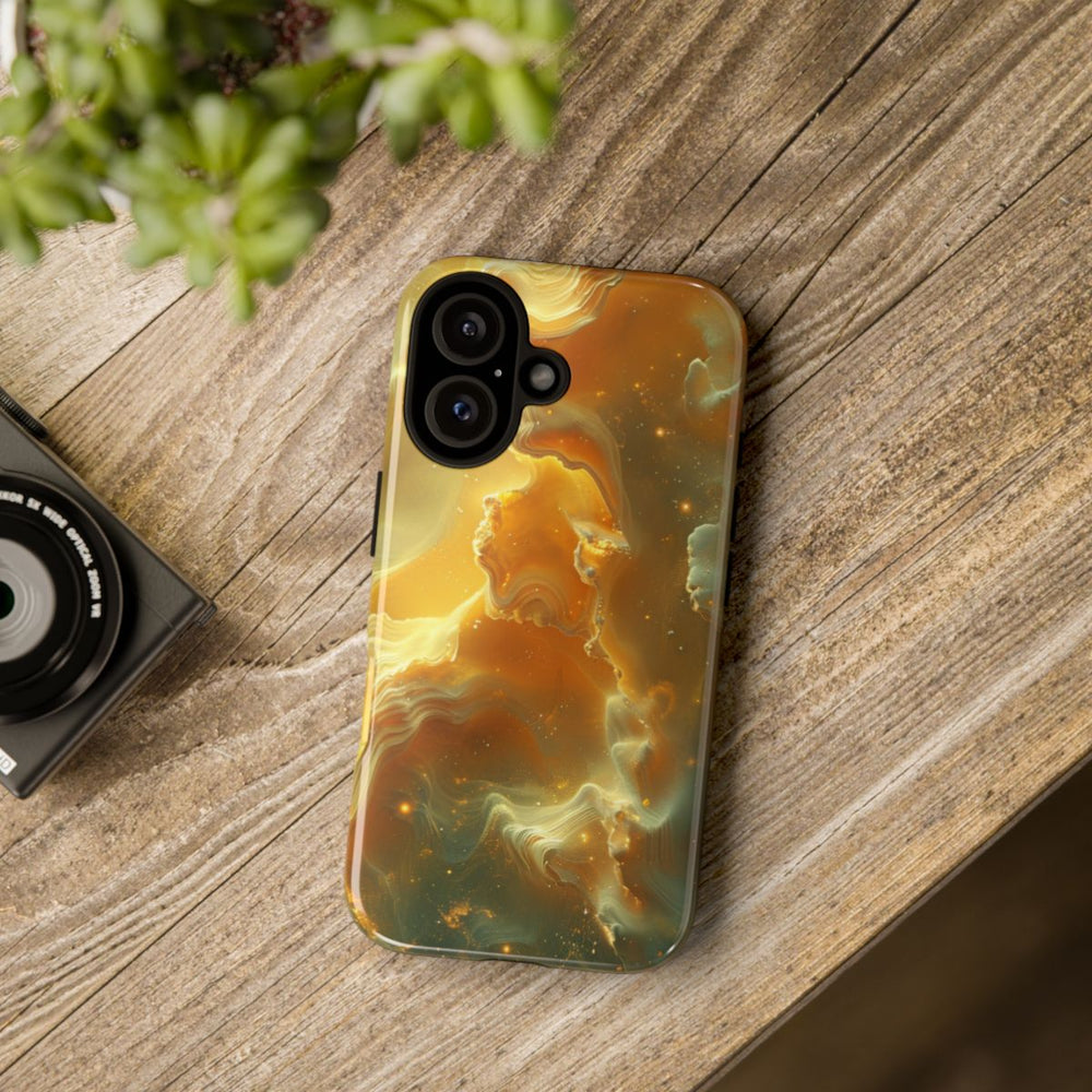 Gouden Nebula Abstract Design