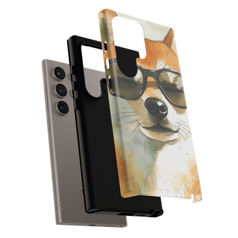 Stoere Shiba Inu met Zonnebril