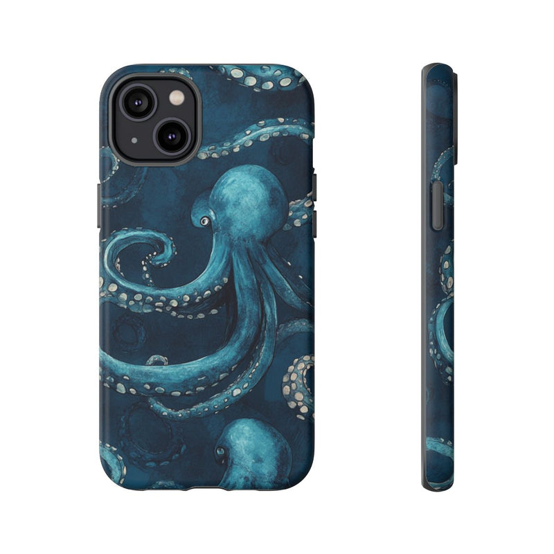 Blauwe Octopus Tentakels Patroon