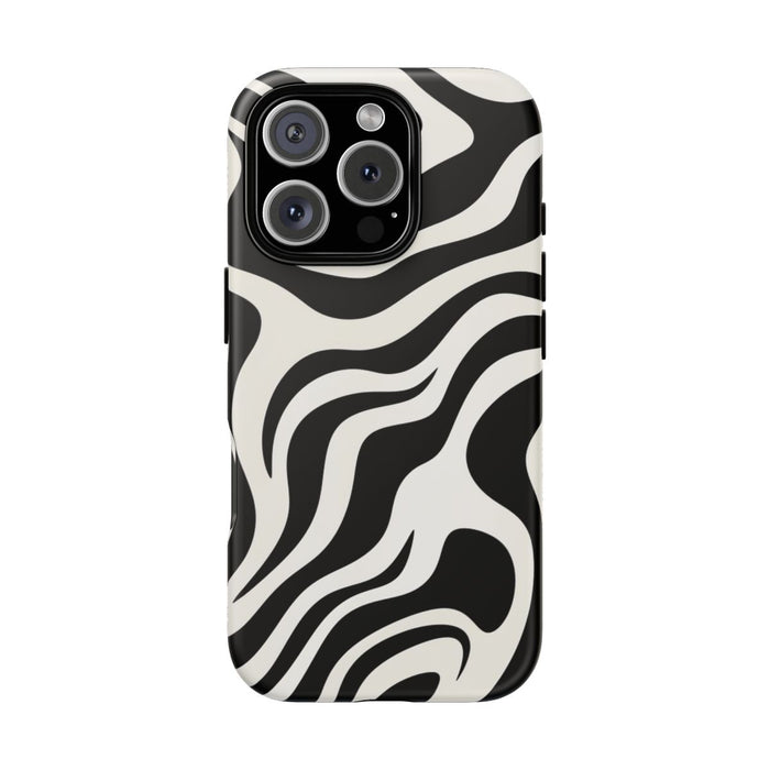 Zwart-Wit Abstract Zebra-Patroon
