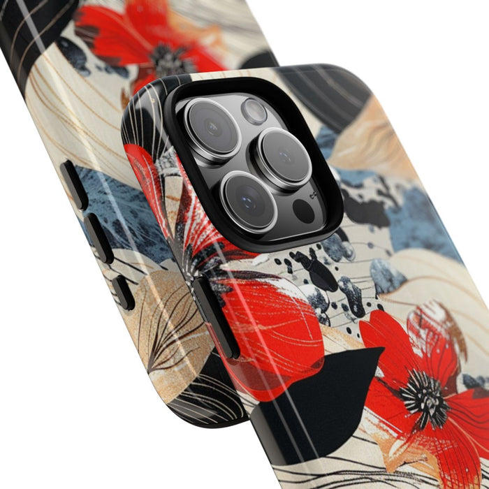Rood Bloemen Abstract Patroon