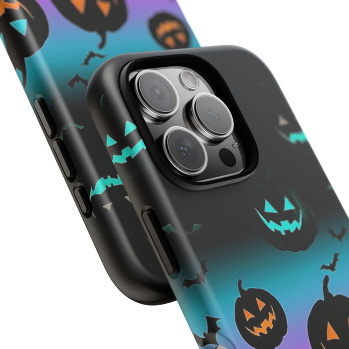 Gloeiende Halloween Pompoenen en Vleermuizen