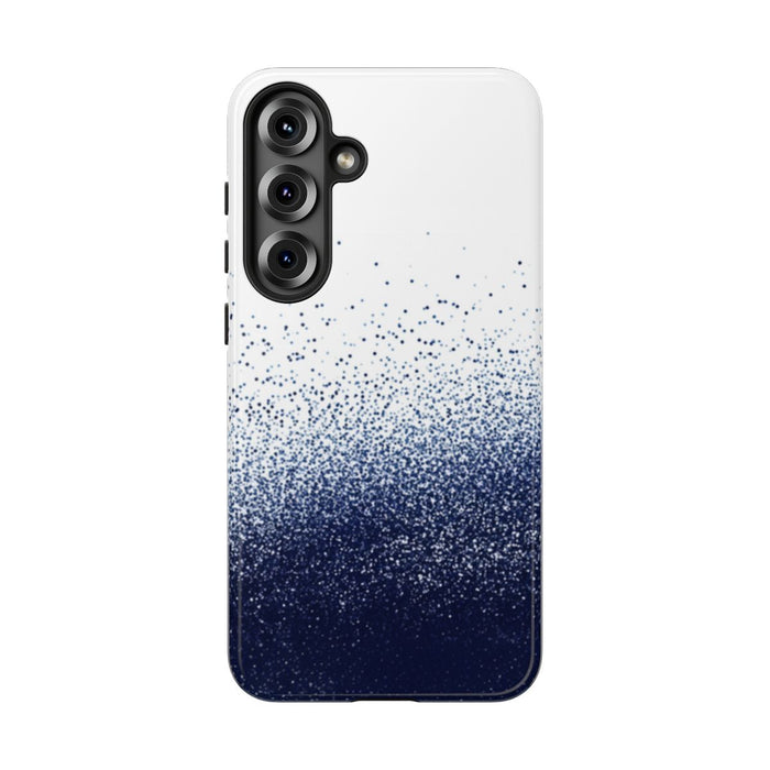 Donkerblauw Pointillisme Abstracte Textuur