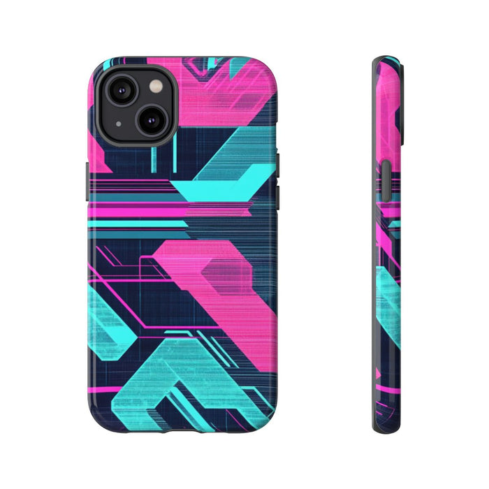 Neon Geometrisch Cyberpunkpatroon
