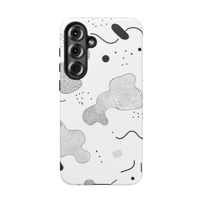 Abstract Zwart-Wit Minimalistisch Patroon