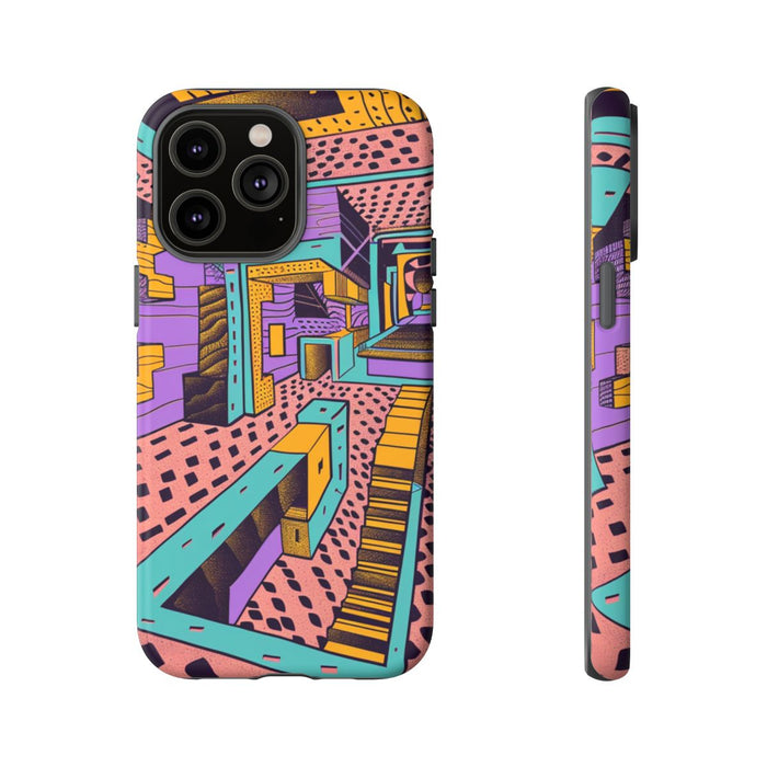 Geometrisch Abstract Patroon met Dieptewerking
