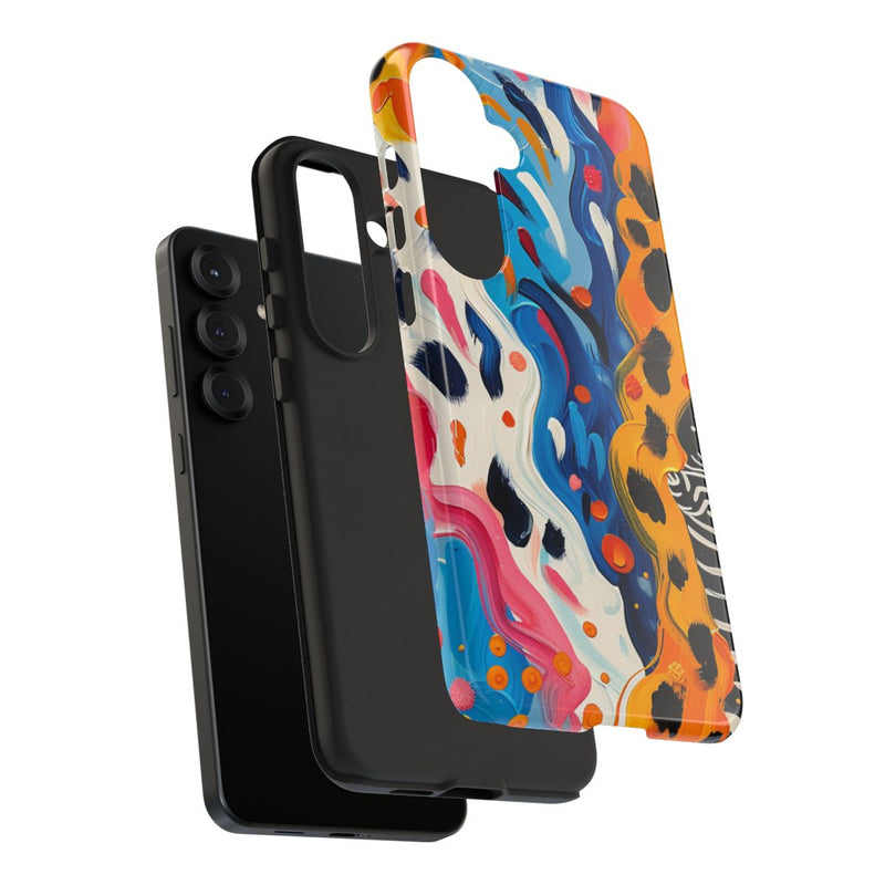 Abstract Kleurrijk Zebra Patroon