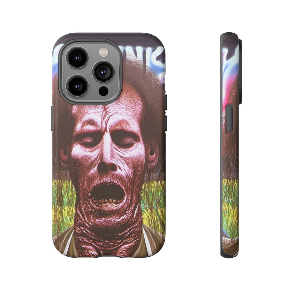 Surrealistisch Zombiegezicht met Vurige Lucht