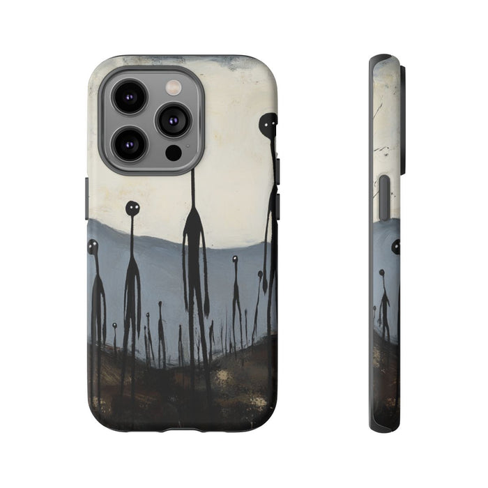 Spookachtige Stokfiguren Landschap