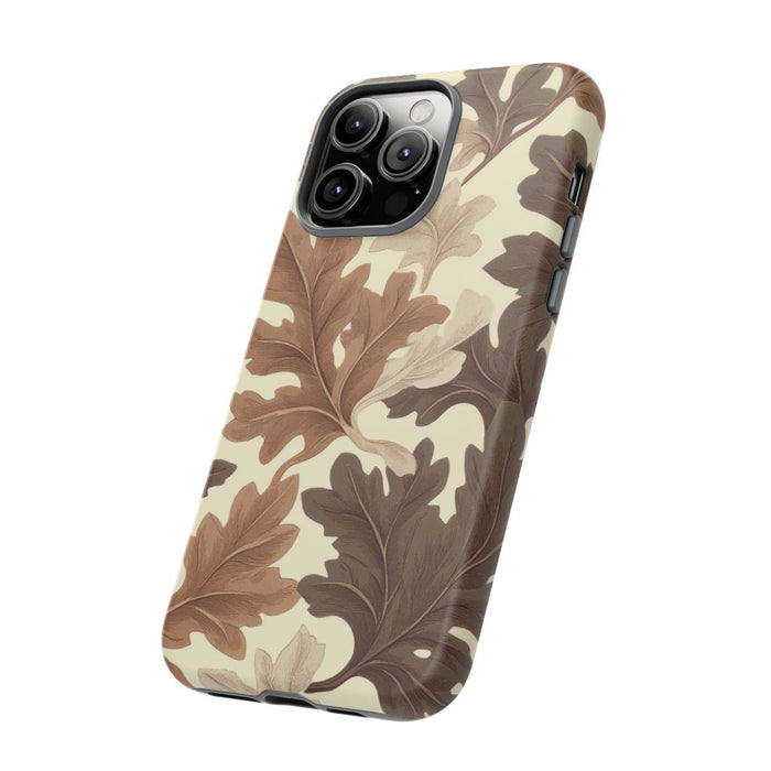 Eikenbladerenpatroon in Neutrale Kleuren