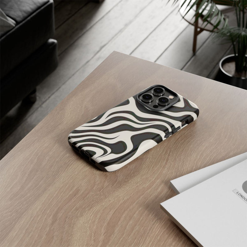 Zwart-Wit Abstract Zebra-Patroon