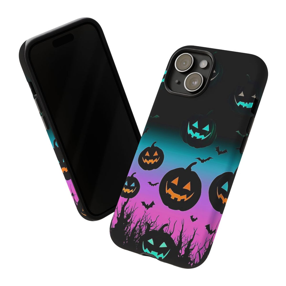Gloeiende Halloween Pompoenen en Vleermuizen