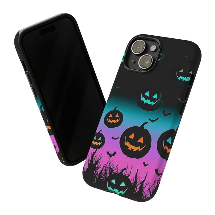 Gloeiende Halloween Pompoenen en Vleermuizen