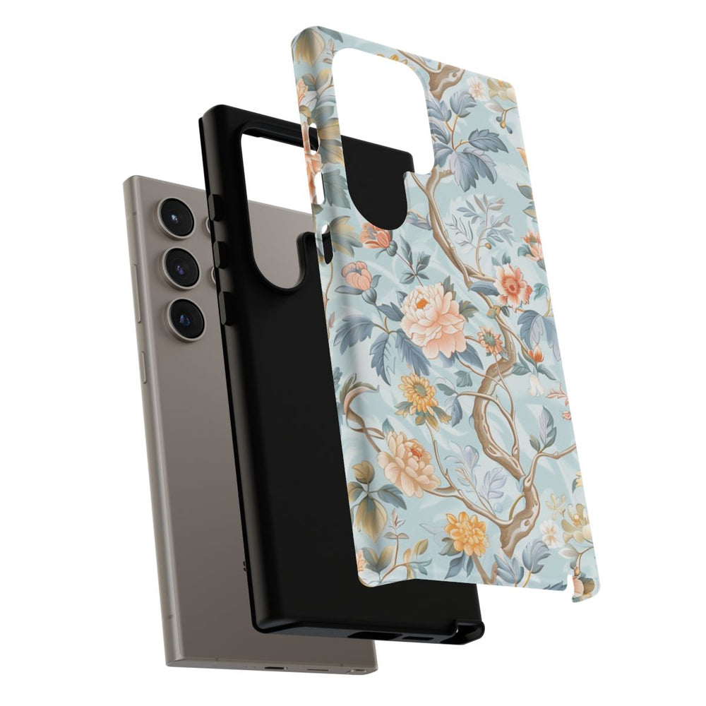 Pastel Chinoiserie Bloemenpatroon