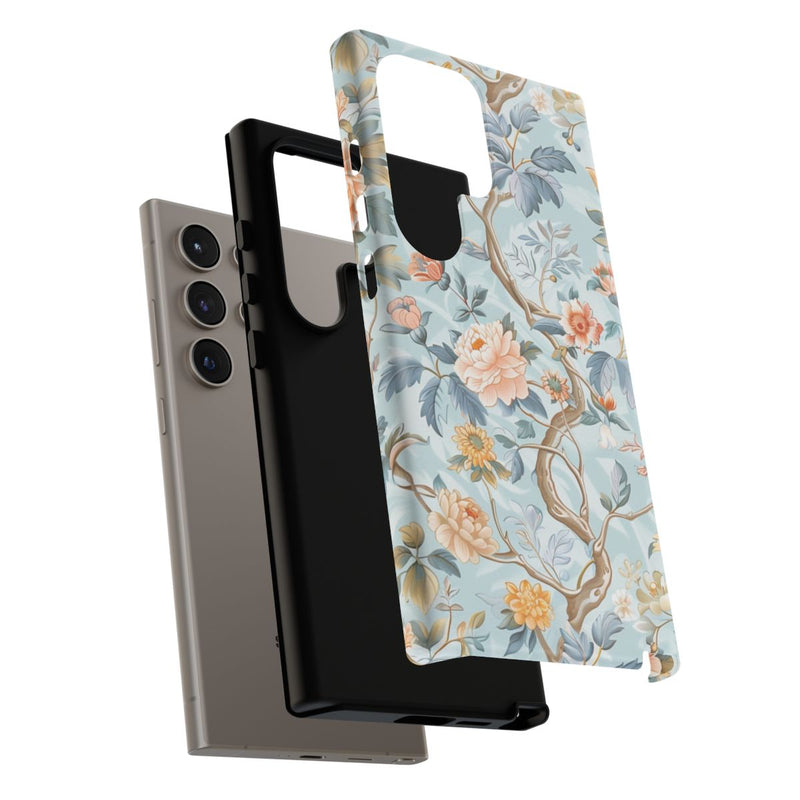 Pastel Chinoiserie Bloemenpatroon