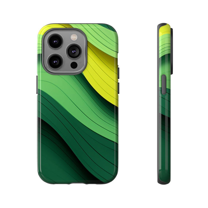 Groen-Geel Golvenpatroon