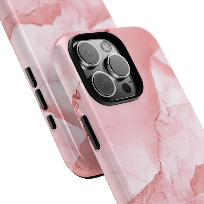 Roze Marmerstructuur met Glanzende Afwerking