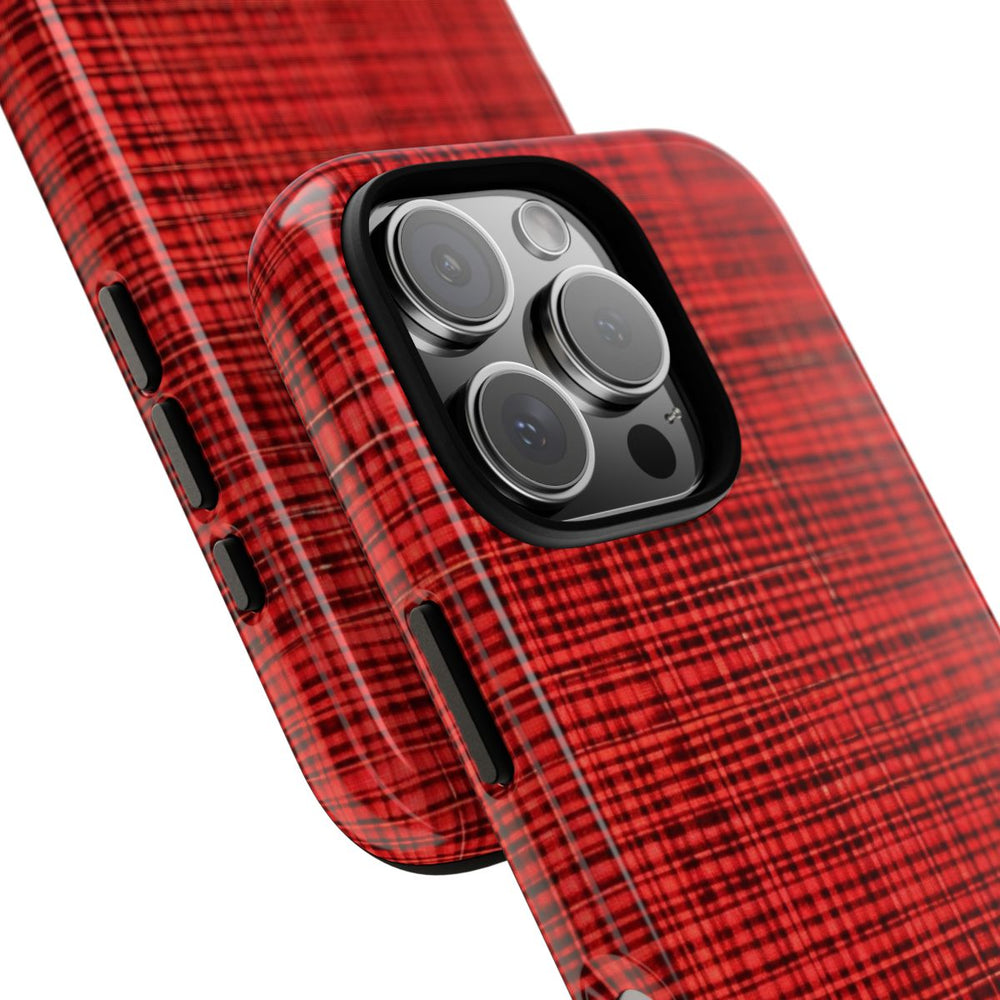 Rood Geruit Textielpatroon