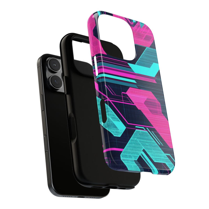 Neon Geometrisch Cyberpunkpatroon