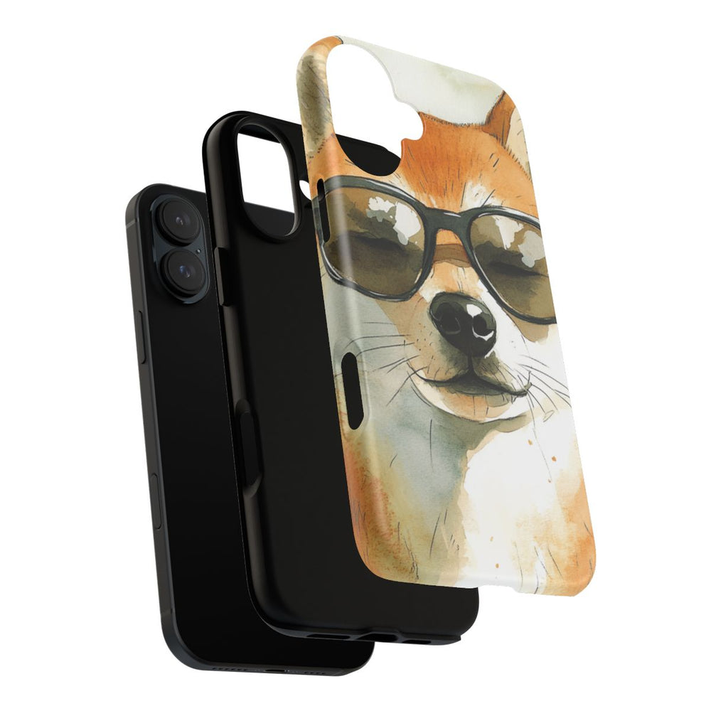Stoere Shiba Inu met Zonnebril