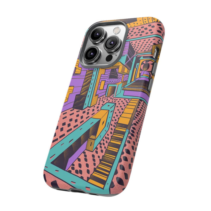 Geometrisch Abstract Patroon met Dieptewerking