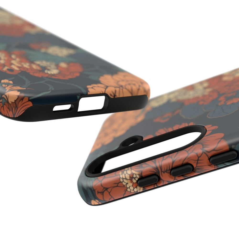 Vintage Bloemenpatroon in Warme Kleuren